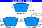 ATE Set placute frana ATE 13.0460-7240.2 (13.0460-7240.2)