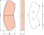 TRW Set placute frana TRW GDB1796 (GDB1796)