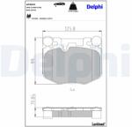 DELPHI Set placute frana DELPHI LP3942 (LP3942)