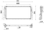 MAHLE Radiator, racire motor MAHLE CR 2747 000P (CR 2747 000P)