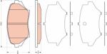 TRW Set placute frana TRW GDB3401 (GDB3401)