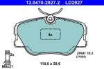 ATE Set placute frana ATE 13.0470-2927.2 (13.0470-2927.2)