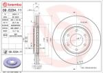 BREMBO Disc frana BREMBO 09. E234.11 (09.E234.11)