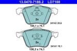 ATE Set placute frana ATE 13.0470-7188.2 (13.0470-7188.2)