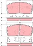 TRW Set placute frana TRW GDB886 (GDB886)