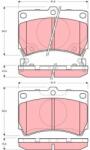 TRW Set placute frana TRW GDB3206 (GDB3206)