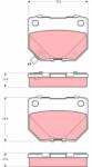 TRW Set placute frana TRW GDB3308 (GDB3308)