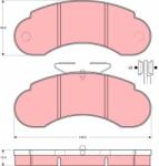 TRW Set placute frana TRW GDB950 (GDB950)
