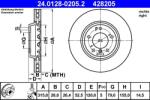 ATE Disc frana compus BMW Z3 E36, Seria 3 E36 ATE 24.0128-0205.2 (24.0128-0205.2)