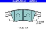 ATE Set placute frana ATE 13.0470-5693.2 (13.0470-5693.2)