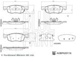 BLUE PRINT Set placute frana BLUE PRINT ADBP420116 (ADBP420116)