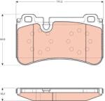TRW Set placute frana TRW GDB1711 (GDB1711)