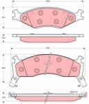 TRW Set placute frana TRW GDB3123 (GDB3123)