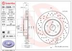 BREMBO Disc frana BREMBO 09. C828.11 (09.C828.11)