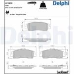 DELPHI Set placute frana DELPHI LP3878 (LP3878)
