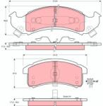 TRW Set placute frana TRW GDB4054 (GDB4054)