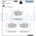 DELPHI Set placute frana DELPHI LP3801 (LP3801)
