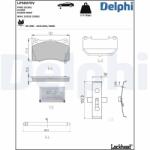 DELPHI Set placute frana DELPHI LP5007EV (LP5007EV)
