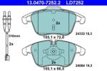 ATE Set placute frana ATE 13.0470-7252.2 (13.0470-7252.2)