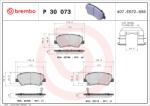 BREMBO Set placute frana, frana disc BREMBO P 30 073X