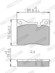 FERODO Set placute frana FERODO FDB163 (FDB163)