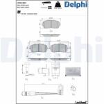 DELPHI Set placute frana DELPHI LP5019EV (LP5019EV)
