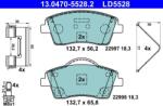 ATE Set placute frana ATE 13.0470-5528.2 (13.0470-5528.2)