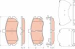 TRW Set placute frana TRW GDB3431 (GDB3431)