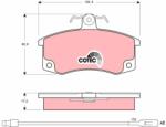 TRW Set placute frana TRW GDB1446 (GDB1446)