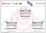 BREMBO Set placute frana BREMBO P 23 186 (P 23 186)