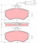 TRW Set placute frana TRW GDB404 (GDB404)