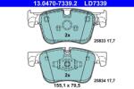 ATE Set placute frana ATE 13.0470-7339.2 (13.0470-7339.2)