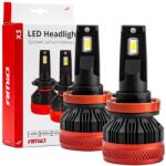 AMiO Set Becuri LED Seria X3 H8 H9 H11 H16, 12V, 9900lm, 6500K, Canbus (02981)