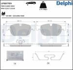 DELPHI Set placute frana DELPHI LP5077EV (LP5077EV)