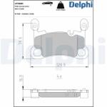 DELPHI Set placute frana DELPHI LP3680 (LP3680)