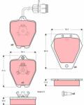 TRW Set placute frana TRW GDB1329 (GDB1329)