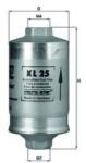 MAHLE Filtru combustibil MAHLE KL 25 (KL 25) - fixbox