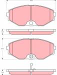 TRW Set placute frana TRW GDB3273 (GDB3273)