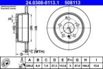 ATE Disc frana spate PowerDisc Mercedes Clasa A W169 ATE 24.0308-0113.1 (24.0308-0113.1)