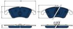TRW Set placute frana TRW GDB1737BTE (GDB1737BTE)
