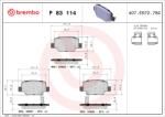 BREMBO Set placute frana BREMBO P 83 114 (P 83 114)