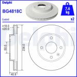 DELPHI Disc frana DELPHI BG4818C (BG4818C) - fixbox