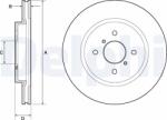 DELPHI Disc frana DELPHI BG4750C (BG4750C) - fixbox