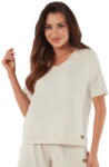 Italian Fashion Bluză dama ITALIAN FASHION MADRI mânecă scurtă bej: XXL (AAF-KKO-MADR-K-BE XXL)