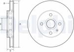 DELPHI Disc frana DELPHI BG4647C (BG4647C) - fixbox