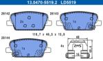ATE Set placute frana ATE 13.0470-5519.2 (13.0470-5519.2)