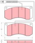 TRW Set placute frana TRW GDB5052 (GDB5052)