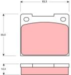 TRW Set placute frana TRW GDB533 (GDB533)