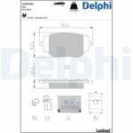 DELPHI Set placute frana DELPHI LP5057EV (LP5057EV)