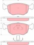 TRW Set placute frana TRW GDB1618 (GDB1618)